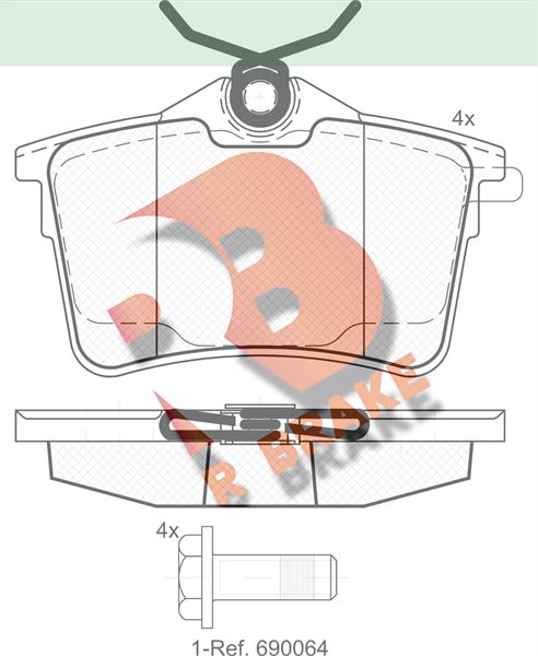 Citroen Berlingo Arka Fren Balatası 