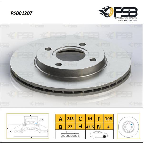 Ford Fiesta IV Ön Fren Diski