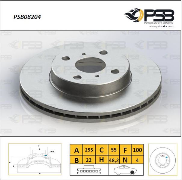 Toyota Corolla Ön Fren Diski