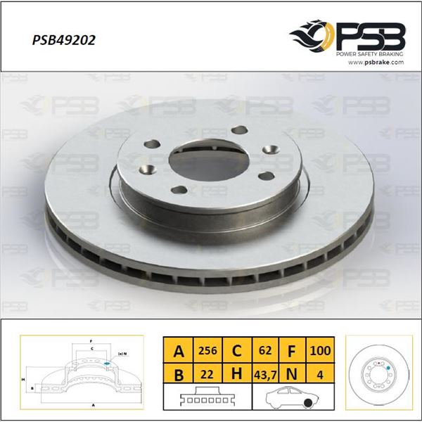 Hyundai Accent V Kia Rio III Ön  Disk
