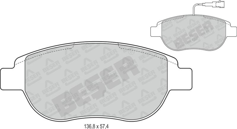 Fiat Doblo Büyük Tip Ön Fren Balatası