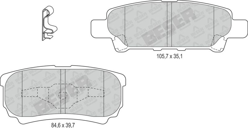 Mitsubishi Lancer Arka Fren Balatası